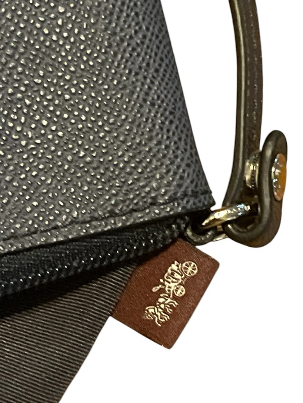 COACH Storypatch Navy Wristlet